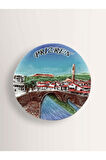 PRİZREN ( KOSOVA ) Temalı Polyester Kabartma Magnet Buzdolabı Süsü Lacivert