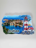 AMASRA Temalı Polyester Magnet Buzdolabı Süsü