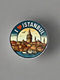 İSTANBUL Temalı Kapak Şeklinde Açacak Magnet Şişe Açacağı