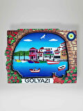 GÖLYAZI Temalı 3D Ahşap Magnet Lazer Kesim Buzdolabı Süsü