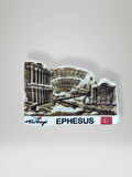 EPHESUS (EFES) Temalı Polyester Magnet. 7cm x 5cm.