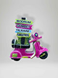 BODRUM / GÜMBET / YALIKAVAK / TURGUTREİS Temalı Kabartmalı Polyester Magnet