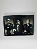 ATATÜRK Temalı Dikdörtgen Magnet Buzdolabı Süsü 80x55 mm