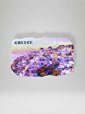 GREECE ( YUNANİSTAN ) Temalı Çatlatma Polyester Magnet Buzdolabı Süsü