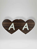 A Harfi (Sağ Parça) – Ahşap Puzzle Kalp Harf Magnet – Buzdolabı Süsü – İkili Uyumlu (kod:993)
