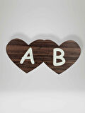 B Harfi (Sağ Parça) – Ahşap Puzzle Kalp Harf Magnet – Buzdolabı Süsü – İkili Uyumlu (kod:994)