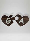 G Harfi (Sol Parça) – Ahşap Puzzle Kalp Harf Magnet – Buzdolabı Süsü – İkili Uyumlu (kod:1004)