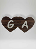 G Harfi (Sol Parça) – Ahşap Puzzle Kalp Harf Magnet – Buzdolabı Süsü – İkili Uyumlu (kod:1004)