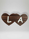 L Harfi (Sol Parça) – Ahşap Puzzle Kalp Harf Magnet – Buzdolabı Süsü – İkili Uyumlu (kod:1017)