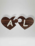 L Harfi (Sağ Parça) – Ahşap Puzzle Kalp Harf Magnet – Buzdolabı Süsü – İkili Uyumlu (kod:1018)