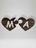 M Harfi (Sol Parça) – Ahşap Puzzle Kalp Harf Magnet – Buzdolabı Süsü – İkili Uyumlu (kod:1019)