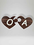 O Harfi (Sol Parça) – Ahşap Puzzle Kalp Harf Magnet – Buzdolabı Süsü – İkili Uyumlu (kod:1023)