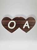 O Harfi (Sol Parça) – Ahşap Puzzle Kalp Harf Magnet – Buzdolabı Süsü – İkili Uyumlu (kod:1023)