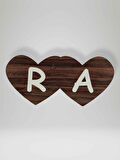 R Harfi (Sol Parça) – Ahşap Puzzle Kalp Harf Magnet – Buzdolabı Süsü – İkili Uyumlu (kod:1030)