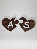 S Harfi (Sağ Parça) – Ahşap Puzzle Kalp Harf Magnet – Buzdolabı Süsü – İkili Uyumlu (kod:1034)