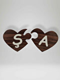 Ş Harfi (Sol Parça) – Ahşap Puzzle Kalp Harf Magnet – Buzdolabı Süsü – İkili Uyumlu (kod:1035)