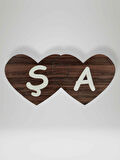Ş Harfi (Sol Parça) – Ahşap Puzzle Kalp Harf Magnet – Buzdolabı Süsü – İkili Uyumlu (kod:1035)