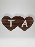 T Harfi (Sol Parça) – Ahşap Puzzle Kalp Harf Magnet – Buzdolabı Süsü – İkili Uyumlu (kod:1037)