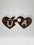 U Harfi (Sol Parça) – Ahşap Puzzle Kalp Harf Magnet – Buzdolabı Süsü – İkili Uyumlu (kod:1041)