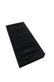 Yerli Üretim Süet Kumaş Siyah Renk 25 cm / 11,5 cm Kelepçe-Bileklik Sergileme Standı