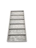 Yerli Üretim Lefkoşa Model Süet Kumaş Gri Renk 38 Cm / 19 Cm Gözlük Sergileme Çekmece Içi Stand