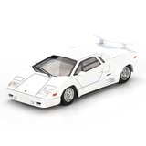 MINI GT 1:64 Lamborghini Countach 25th Anniversary White Diecast Model Araba MGT01134-BL