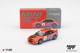 Mini GT 1:64 Subaru Impreza WRC97 #1 1999 DRM Champion Diecast Model Araba