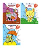 Uçanbalık Akıllı Boyama Hayvanlar Ve Yavrular + Harfler + Sayılar 4-5 Yaş 48+ Ay Seti 3 Kitap