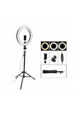 Profesyonel Ring Light Seti 10 İnç LED Halka Işık ve 2.1 Metre Ayaklı Tripod