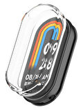 Xiaomi Mi Band 8 Mi Band 9 Uyumlu Şeffaf Silikon Kasa ve Ekran Koruyucu