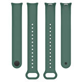 Xiaomi Mi Band 8 Mi Band 9 Uyumlu Silikon Kordon Bileklik Metal Klipsli