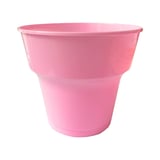Omeyva 26 Cm. Plastik Mika Pembe Sorfa Piknik Seti - 48 Kişilik Tabak Bardak Çatal Kaşık Takımı