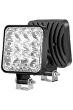 16 LED 12-24 Volt Beyaz Spot Far Oto Çalışma Lambası ATV Kamyon Tır Traktör Offroad