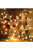 Minik Top Led Işık, 3 Metre, Yılbaşı Ağaç Işığı, Noel Işıklandırması, Ev Süsleme, Kamp Işığı