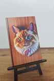 2 Adet Kedi Mini Tablo