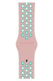 Watch 2 3 4 5 6 7 8 9 Se 38 40 41mm Uyumlu Delikli Spor Silikon Kordon Cercis 
