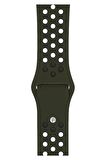 Watch 2 3 4 5 6 7 8 9 Se 38 40 41mm Uyumlu Delikli Spor Silikon Kordon Crate 