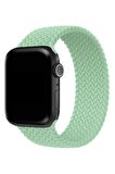 Watch 2 3 4 5 6 7 8 9 Se 38 40 41mm Uyumlu Örgü Loop Kordon Deniz Yeşil Kayışi Medium Beden