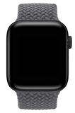 Watch 2 3 4 5 6 7 8 9 Se 38 40 41mm Uyumlu Örgü Loop Kordon Gri Medium Beden