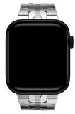Watch 2 3 4 5 6 7 8 9 Se 38 40 41mm Uyumlu Load Çelik Kordon Silwer 