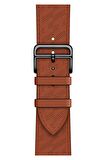 Watch 2 3 4 5 6 7 8 9 Se 38 40 41mm Uyumlu Hole Leather Kordon Rust
