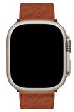 Watch 2 3 4 5 6 7 8 9 Se 38 40 41mm Uyumlu Hole Leather Kordon Rust