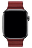 Watch 2 3 4 5 6 7 8 9 Se 38 40 41mm Uyumlu Klasik Deri Kordon Plum