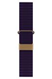 Watch 2 3 4 5 6 7 8 9 Se 38 40 41mm Uyumlu Mıknatıslı Deri Kordon Mor