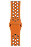 Watch 2 3 4 5 6 7 8 9 Se 42 44 45 49mm Uyumlu Delikli Spor Silikon Kordon Squash 