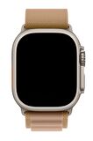 Watch 2 3 4 5 6 7 8 9 Se 42 44 45 49mm Uyumlu Alpine Loop Kordon Taupe 