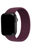 Watch 2 3 4 5 6 7 8 9 Se 42 44 45 49mm Uyumlu Örgü Loop Kordon Cranberry Medium Beden