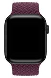 Watch 2 3 4 5 6 7 8 9 Se 42 44 45 49mm Uyumlu Örgü Loop Kordon Cranberry Medium Beden