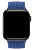 Watch 2 3 4 5 6 7 8 9 Se 42 44 45 49mm Uyumlu Örgü Loop Kordon Mavi Kayış Medium Beden