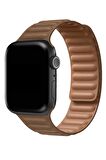 Watch 2 3 4 5 6 7 8 9 Se 42 44 45 49mm Uyumlu Broad Deri Kordon Mois